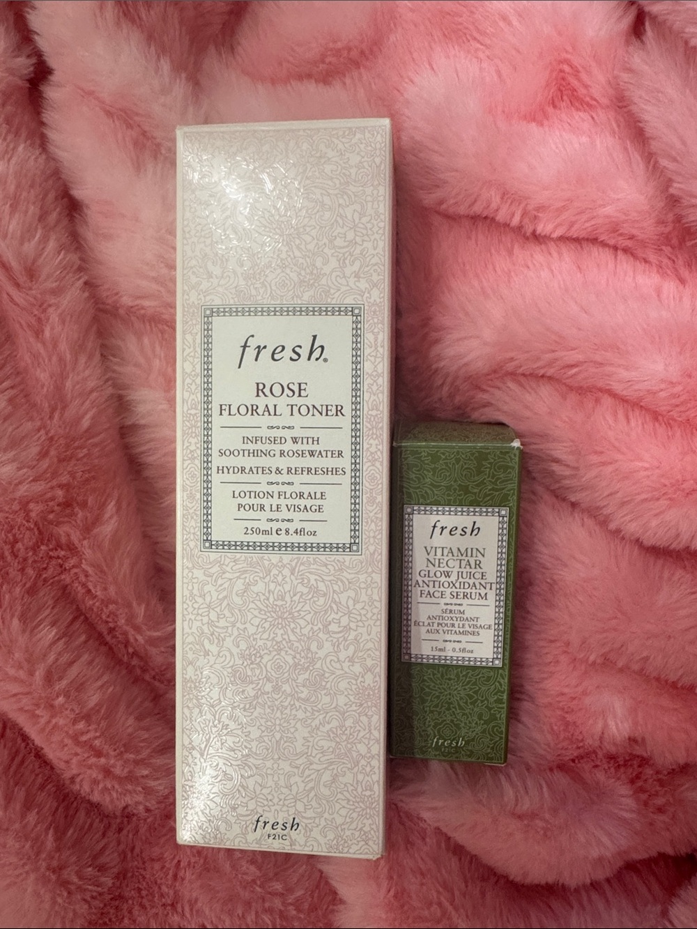 fresh Rose Floral Toner & Vitamin Nectar Duo — set of 2